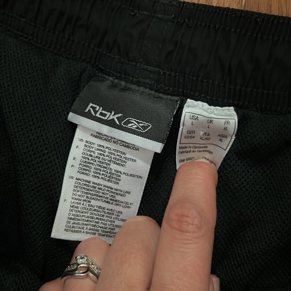 RBX Black Windbreaker Jogger Pants Sz L - Picture 5 of 8